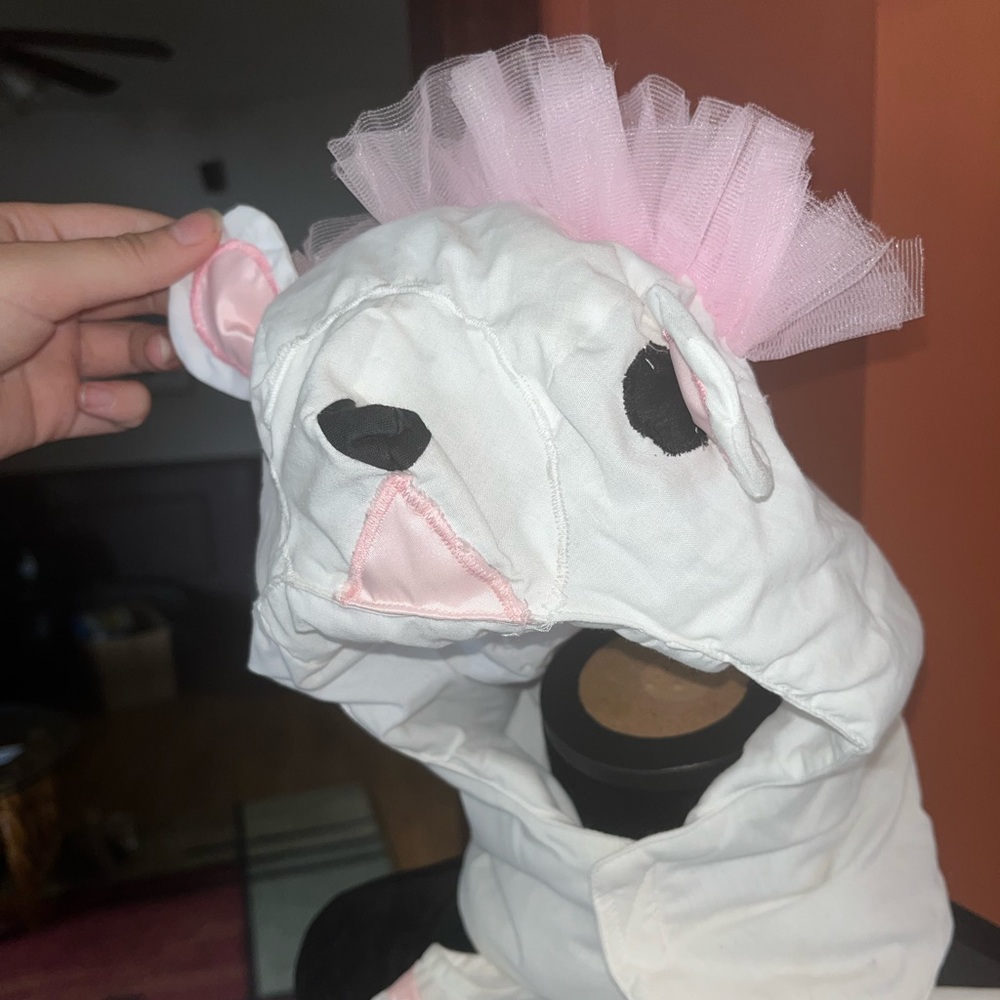 Retro 80s Halloween costume ballet mouse whimsicality inc girls size 5 6 white - Picture 7 of 10